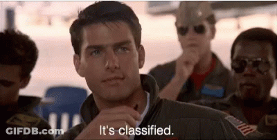 A Man In A Military Uniform Is Sitting In A Classroom With Other Men And Says `` It 'S Classified . '' GIF