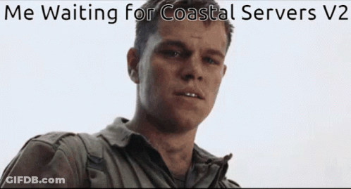 A Man In A Military Uniform Is Waiting For Coastal Servers V2 . GIF