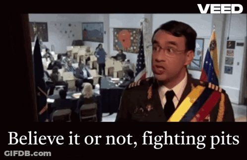 A Man In A Military Uniform Says " Believe It Or Not " GIF