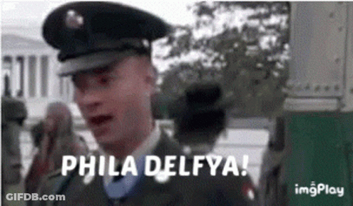 A Man In A Military Uniform Says Phila Delfya GIF