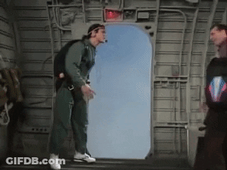 Man In Military Uniform Standing In Doorway GIF