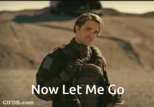 A Man In A Military Uniform With The Words Now Let Me Go On The Bottom GIF