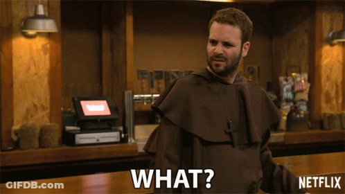 Man In Monk Costume Saying What GIF