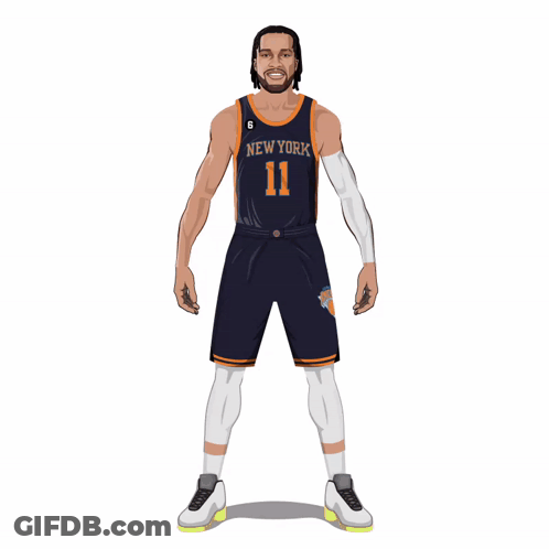 A Man In A New York Jersey With The Number 11 On His Chest GIF