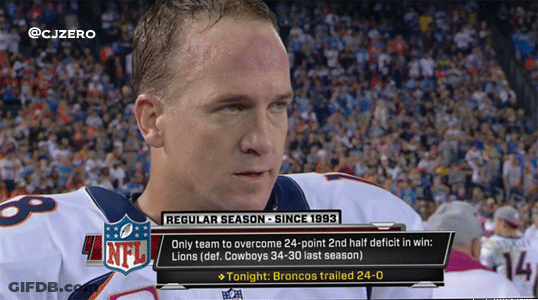A Man In A Nfl Uniform Is Talking To Someone GIF