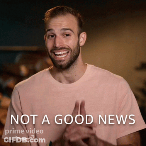 Man In Pink Shirt Clapping Not Good News GIF