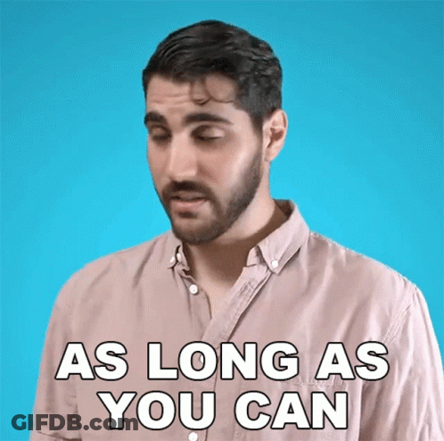 Man In Pink Shirt Says As Long As You Can GIF