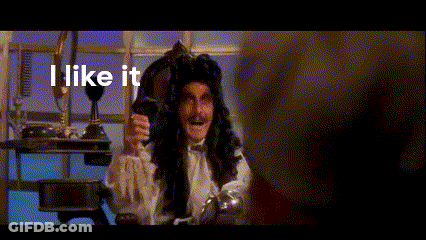 A Man In A Pirate Costume Is Holding A Glass Of Wine And Saying I Like It GIF