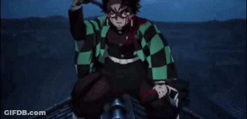 A Man In A Plaid Jacket Is Holding A Sword GIF