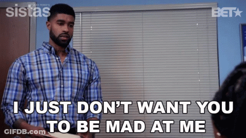 Man In Plaid Shirt Saying I Just Don T Want You To Be Mad GIF