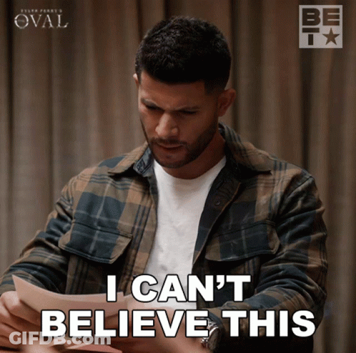 Man In Plaid Shirt Saying I Can't Believe This GIF