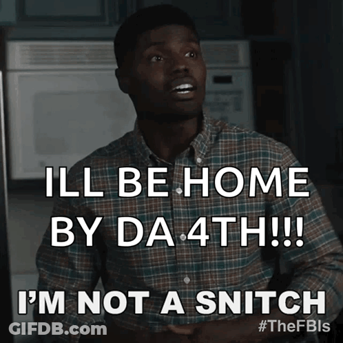 A Man In A Plaid Shirt Says Ill Be Home By Da 4Th GIF