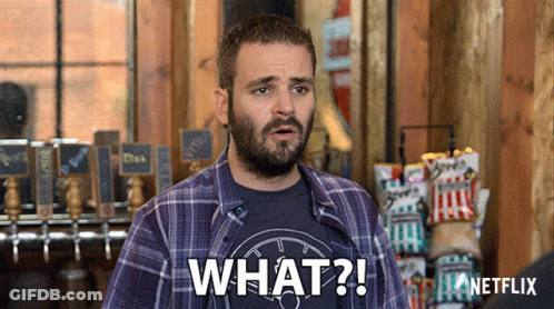 Man In Plaid Shirt Says What Bar GIF