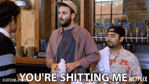 Man In Plaid Shirt Saying You're Shitting Me Netflix GIF