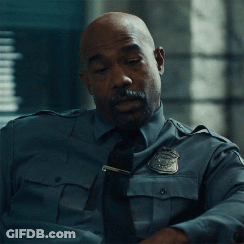 A Man In A Police Uniform Has The Words I 'Ve Seen It Before Below Him GIF