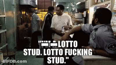 A Man In A Police Uniform Is Sitting At A Counter In A Restaurant Talking To A Customer . GIF