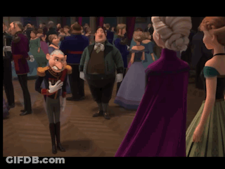 A Man In A Purple Cape Is Dancing In A Crowd Of People GIF