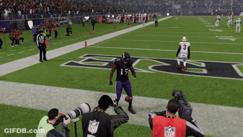 A Man In A Purple Jersey With The Number 15 On It GIF