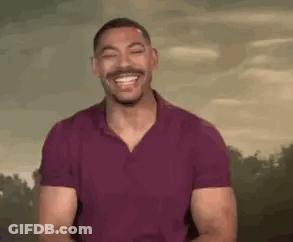 Laughing Man In Purple Shirt GIF