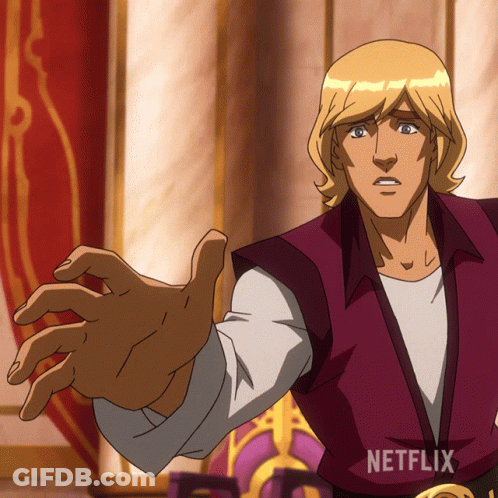 A Man In A Purple Vest With Netflix Written On It GIF