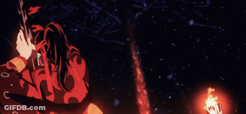 A Man In A Red And Black Outfit Is Standing In A Snowy Area With The Word I Want On His Belt GIF