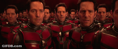 Man In Red And Black Suit Says We're All Gonna Die GIF