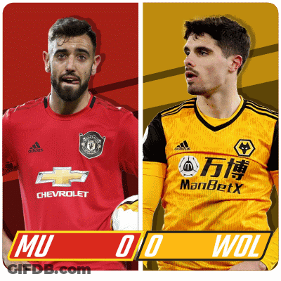A Man In A Red Chevrolet Shirt Next To A Man In A Yellow Wolves Jersey GIF