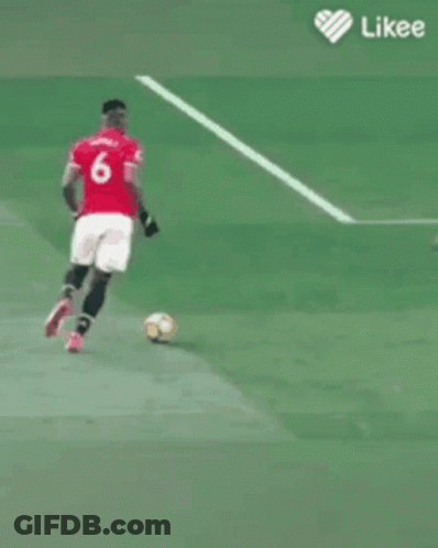 A Man In A Red Jersey With The Number 6 On It GIF