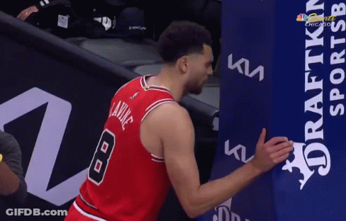A Man In A Red Jersey With The Number 8 On It GIF