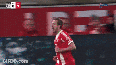 A Man In A Red Jersey With The Number 9 On It GIF