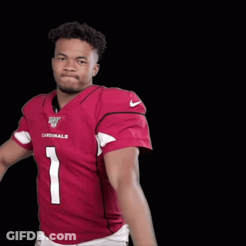 A Man In A Red Jersey With The Number One On It GIF
