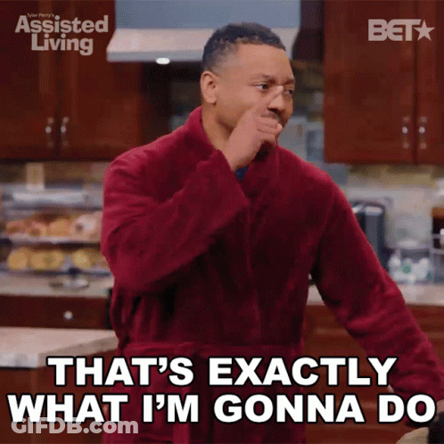A Man In A Red Robe Is Saying That 'S Exactly What I 'M Gonna Do GIF