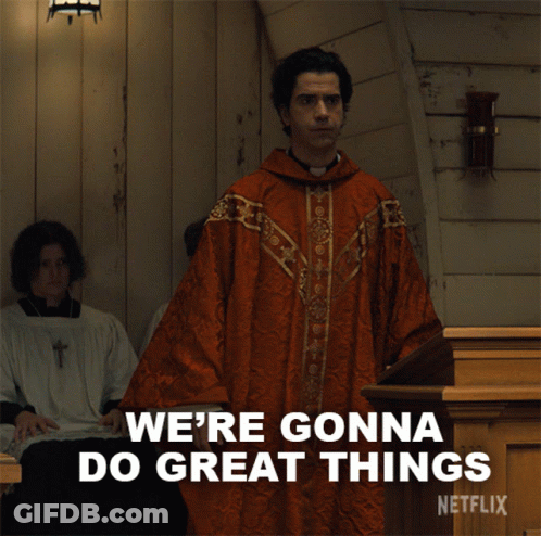 A Man In A Red Robe Says We 'Re Gonna Do Great Things Netflix GIF
