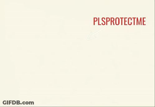 A Man In A Red Shirt Is Standing In Front Of A Woman 'S Butt And The Words Pls Protect Me Are Visible GIF