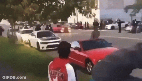A Man In A Red Shirt That Says Falcon On It GIF