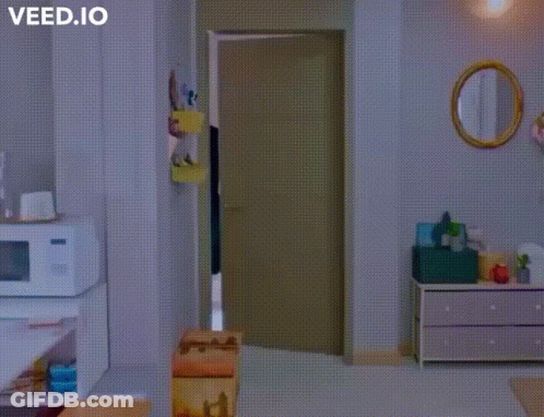 A Man In A Robe Is Dancing In A Room With The Words Okey Dokey Yo GIF