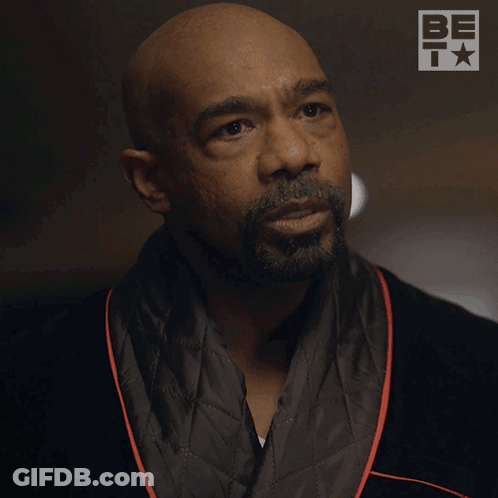 A Man In A Robe Says Tell Me What Happened While Pointing GIF