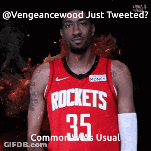 A Man In A Rockets Jersey With The Number 35 GIF