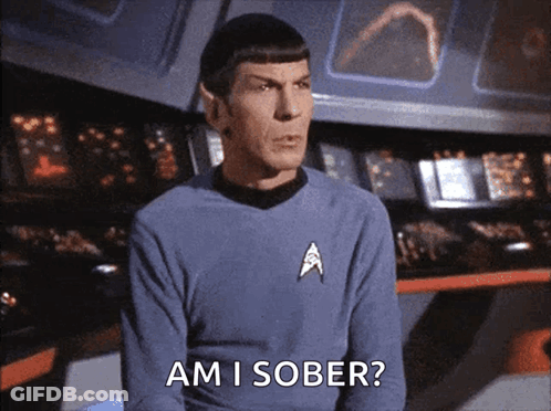 A Man In A Star Trek Uniform Asks Am I Sober GIF