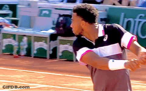 A Man In A Striped Shirt With The Number 3 On The Front GIF