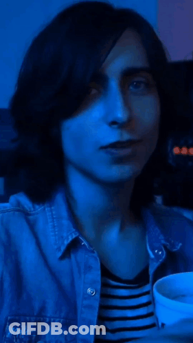 A Man In A Striped Shirt With The Words " The More You Know " On It GIF