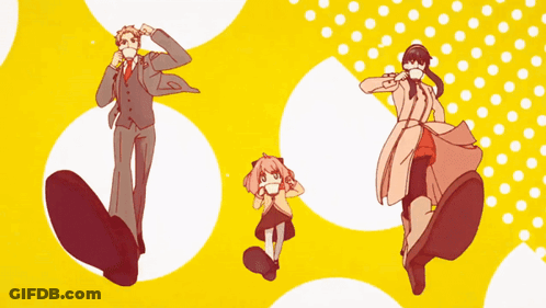 A Man In A Suit A Woman In A Pink Coat And A Little Girl In A Pink Dress GIF