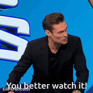 A Man In A Suit And Black Shirt Says " You Better Watch It " GIF