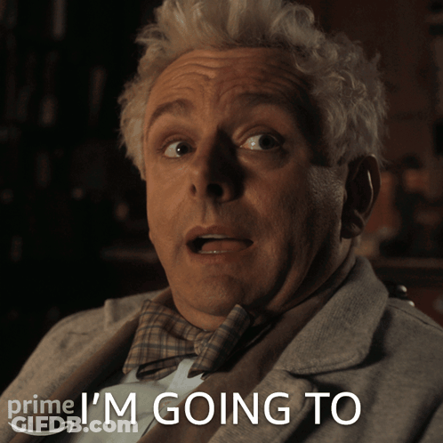 A Man In A Suit And Bow Tie With The Words Prime I 'M Going To Behind Him GIF