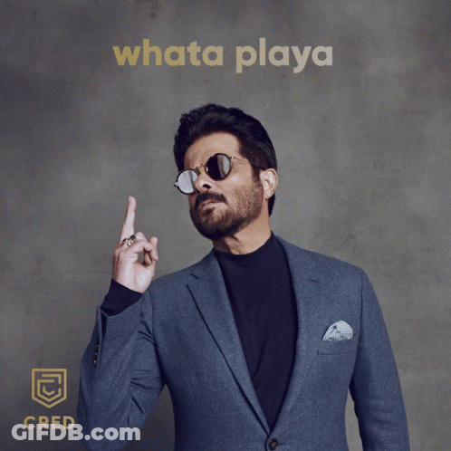 A Man In A Suit And Sunglasses Giving A Thumbs Up With The Words Whatta Playya Below Him GIF