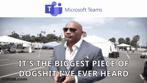 A Man In A Suit And Sunglasses Says It 'S The Biggest Piece Of Dogshit He 'S Ever Heard GIF