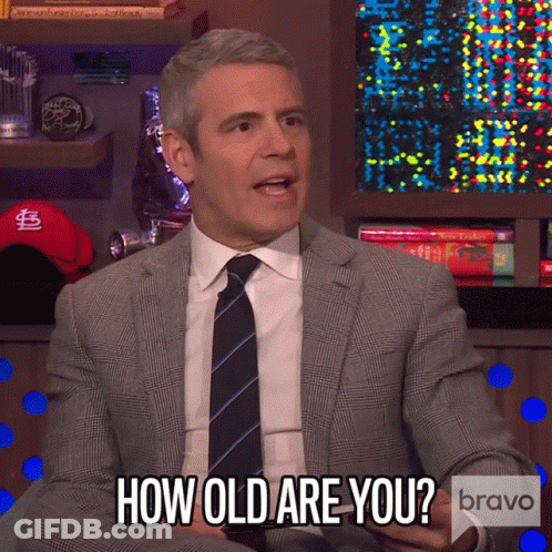 Man In Suit Asking How Old Are You GIF