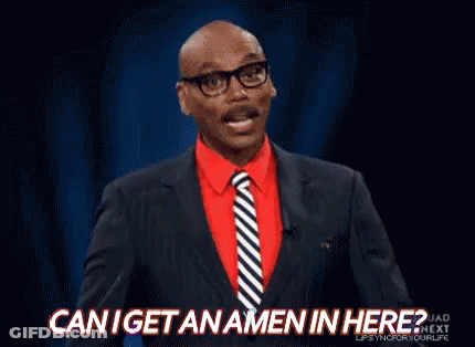 A Man In A Suit And Tie Is Asking Can I Get A Name In Here ? GIF