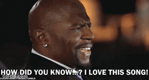 A Man In A Suit And Tie Is Asking How Did You Know I Love This Song GIF
