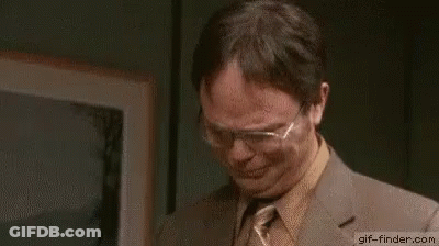 A Man In A Suit And Tie Is Crying While Saying `` Thank You '' . GIF